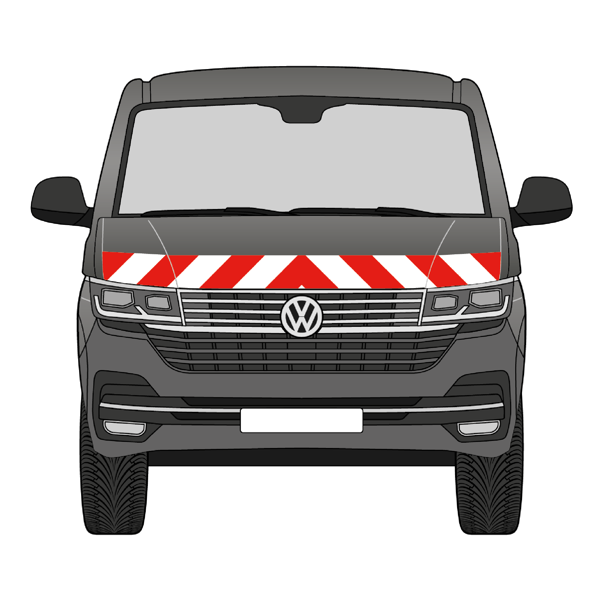 sackmarkise vw t6 Warnmarkierungssatz