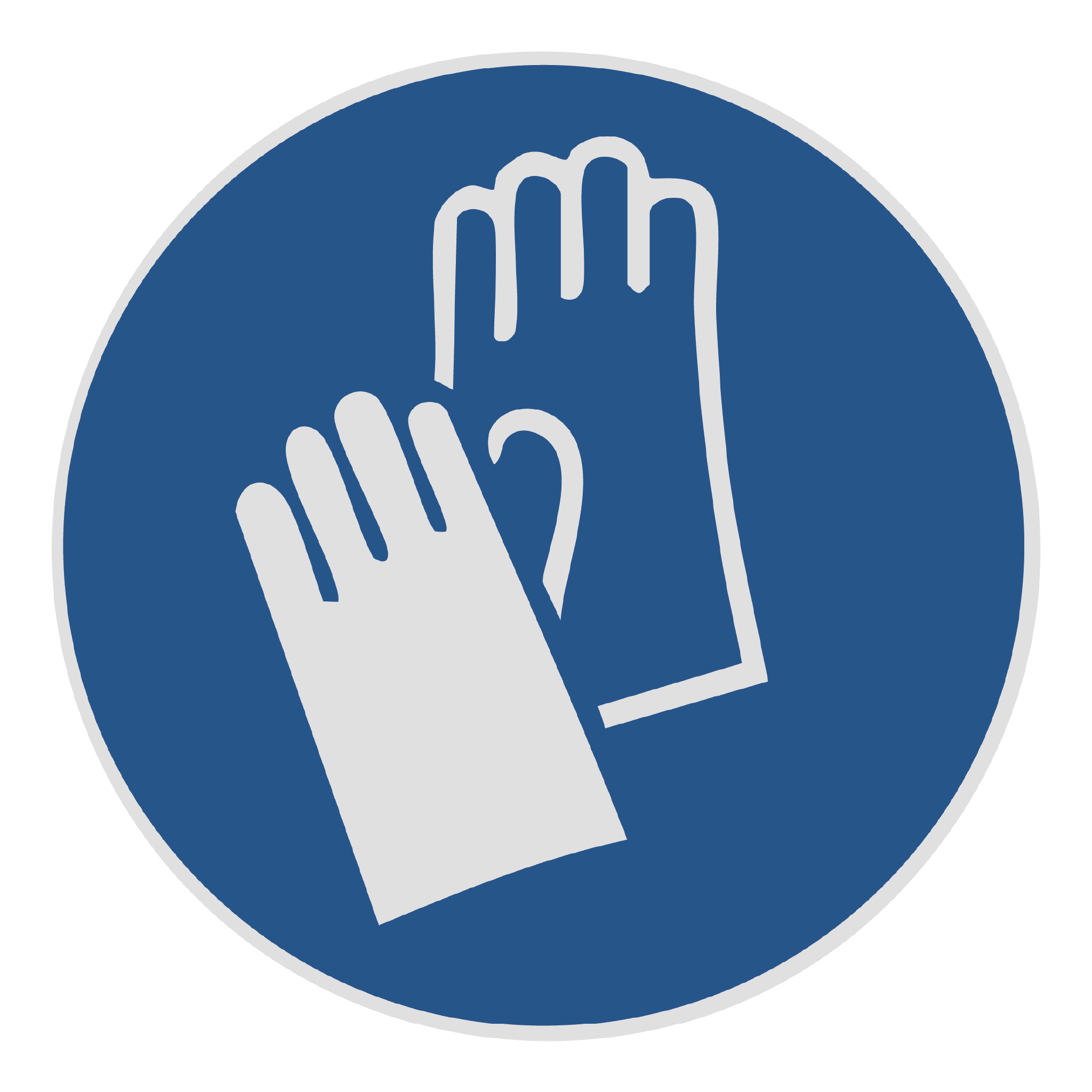 handschuhe tragen verboten Gebotszeichen "Handschuhe tragen"
