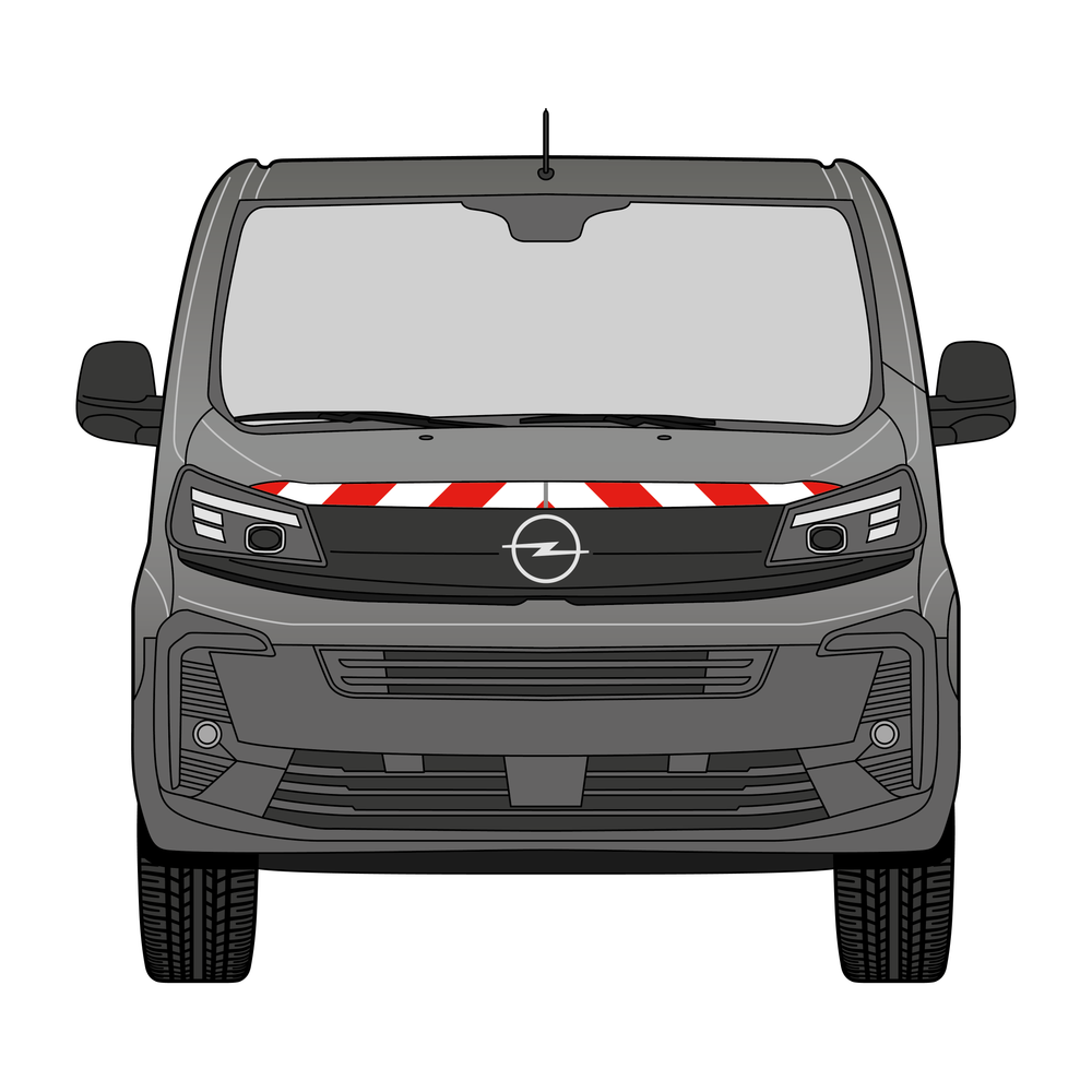 Warnmarkierungssatz - Opel Vivaro ab 2024 m. Hecktüre