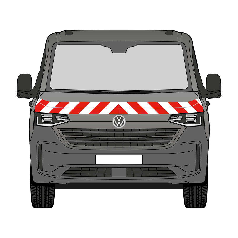 Warnmarkierungssatz - VW T7 ab 2024 Heckklappe