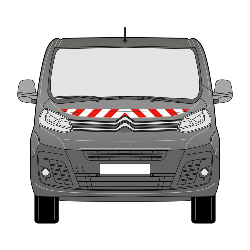 Warnmarkierungssatz - Citroen Jumpy 2016-2024 m. Hecktüre