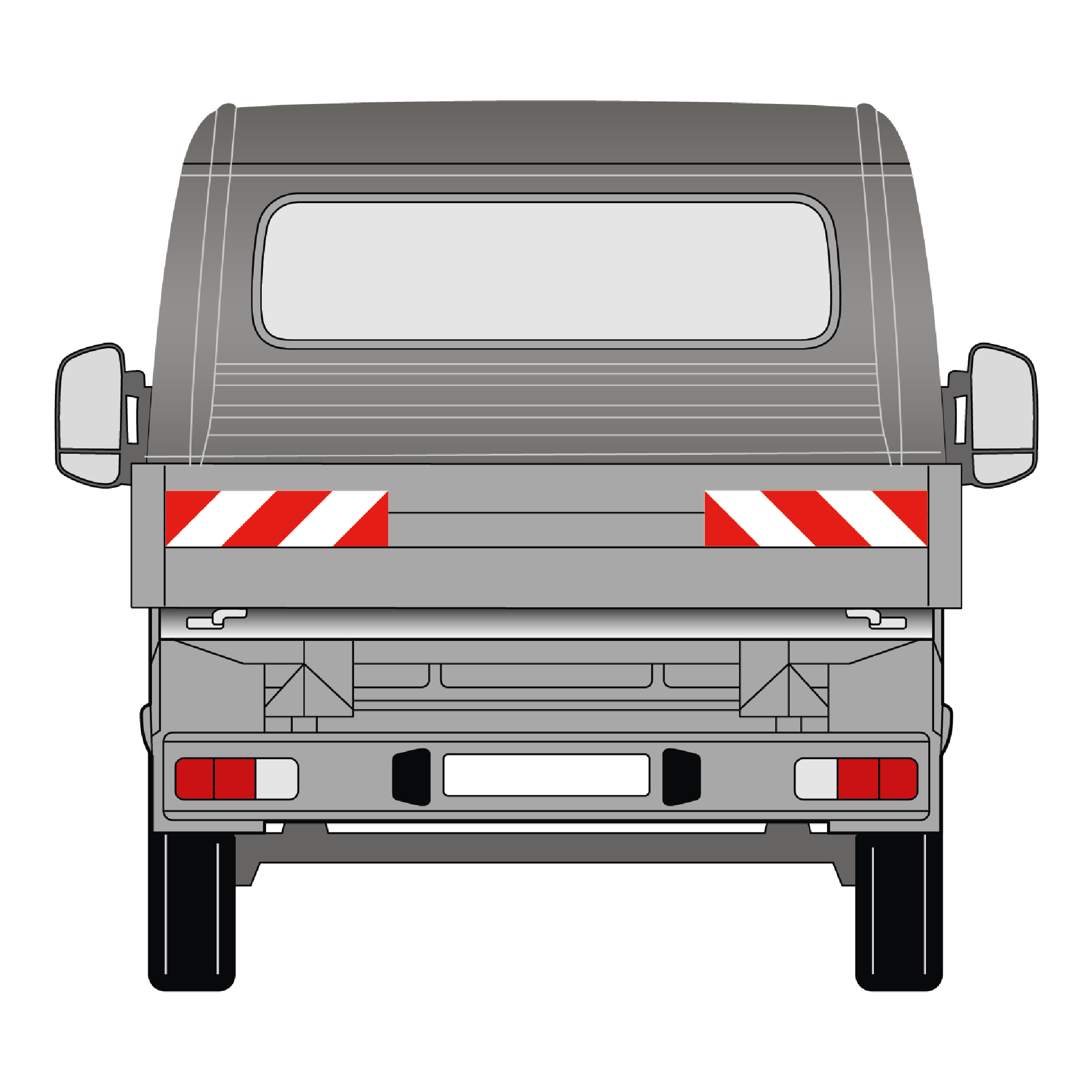 Warnmarkierungssatz - Fiat Ducato Pritsche ab 2014-2024