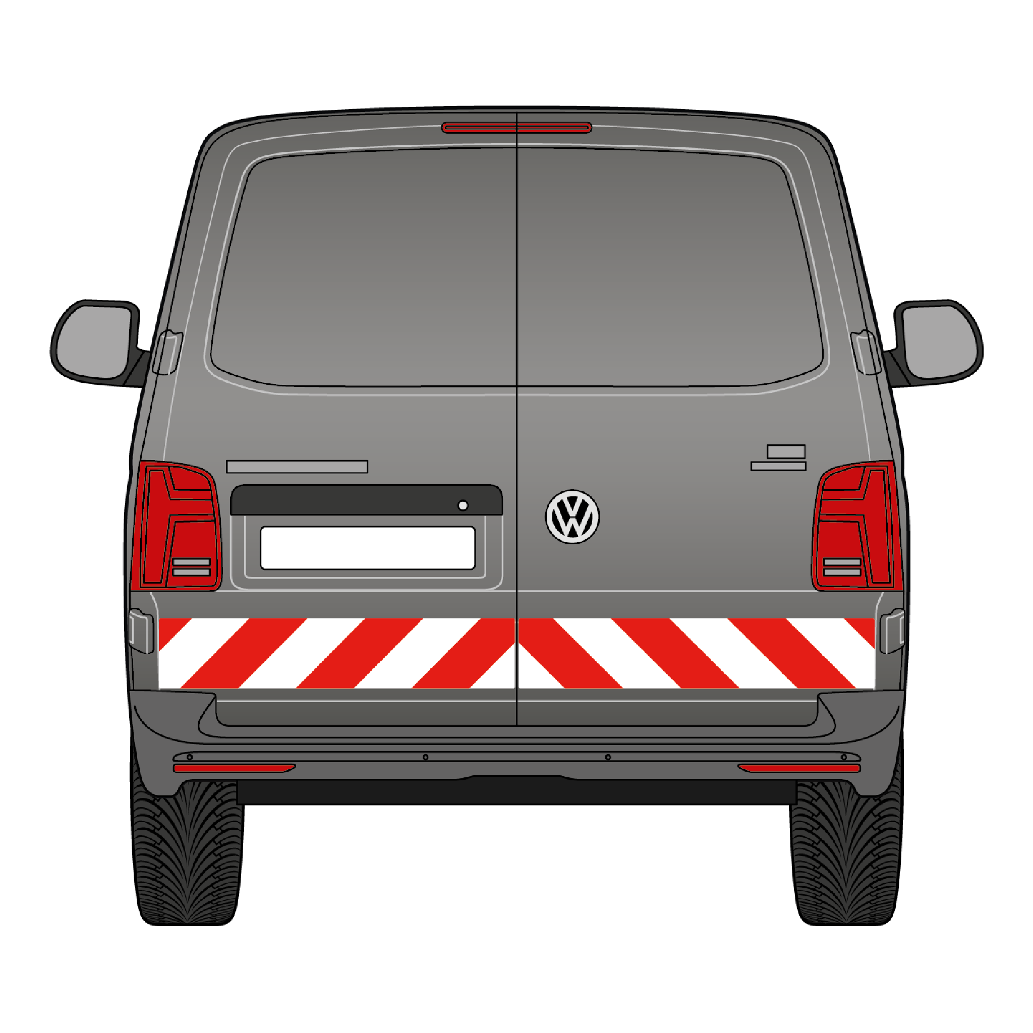 sackmarkise vw t6 Warnmarkierungssatz