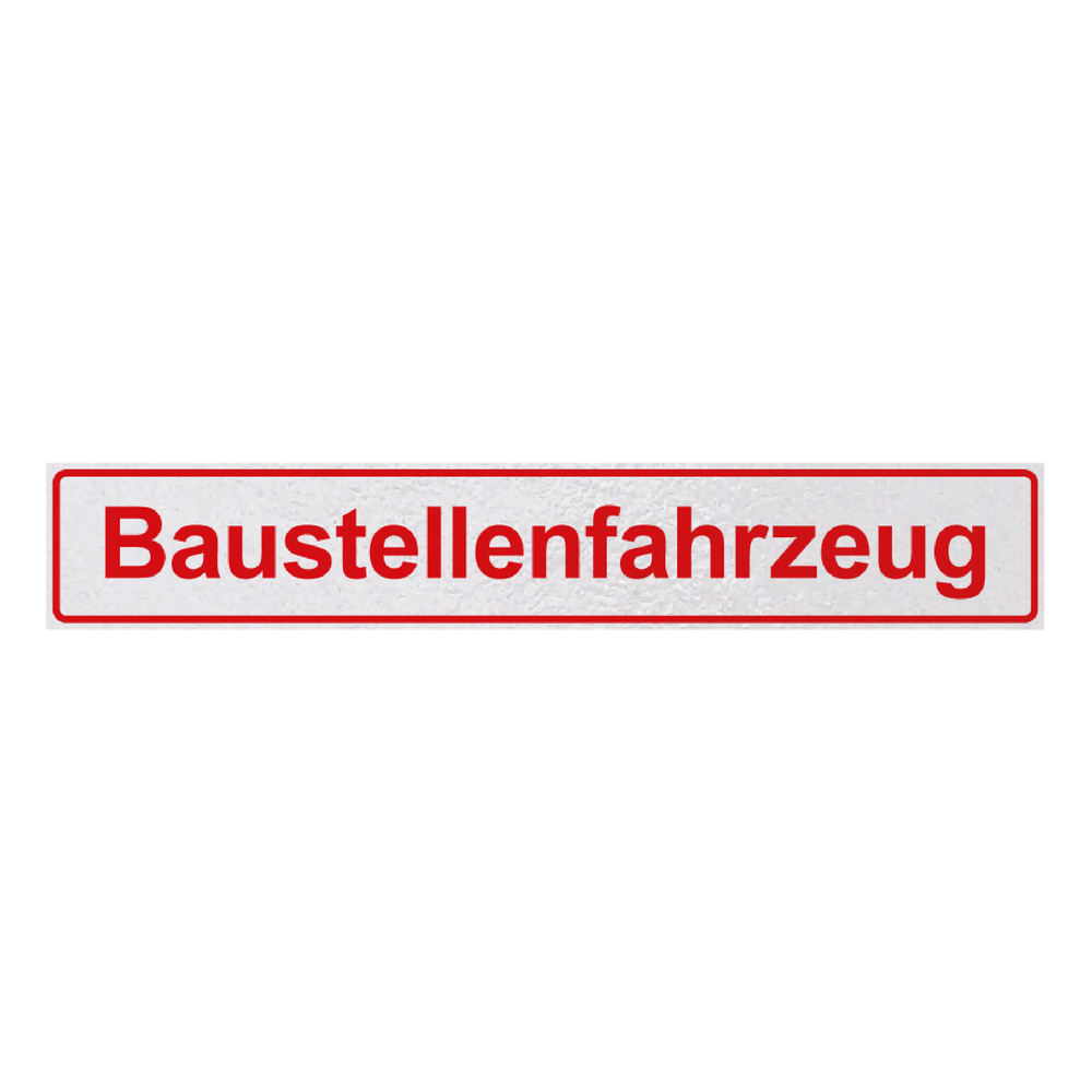 Magnetschild "Baustellenfahrzeug"