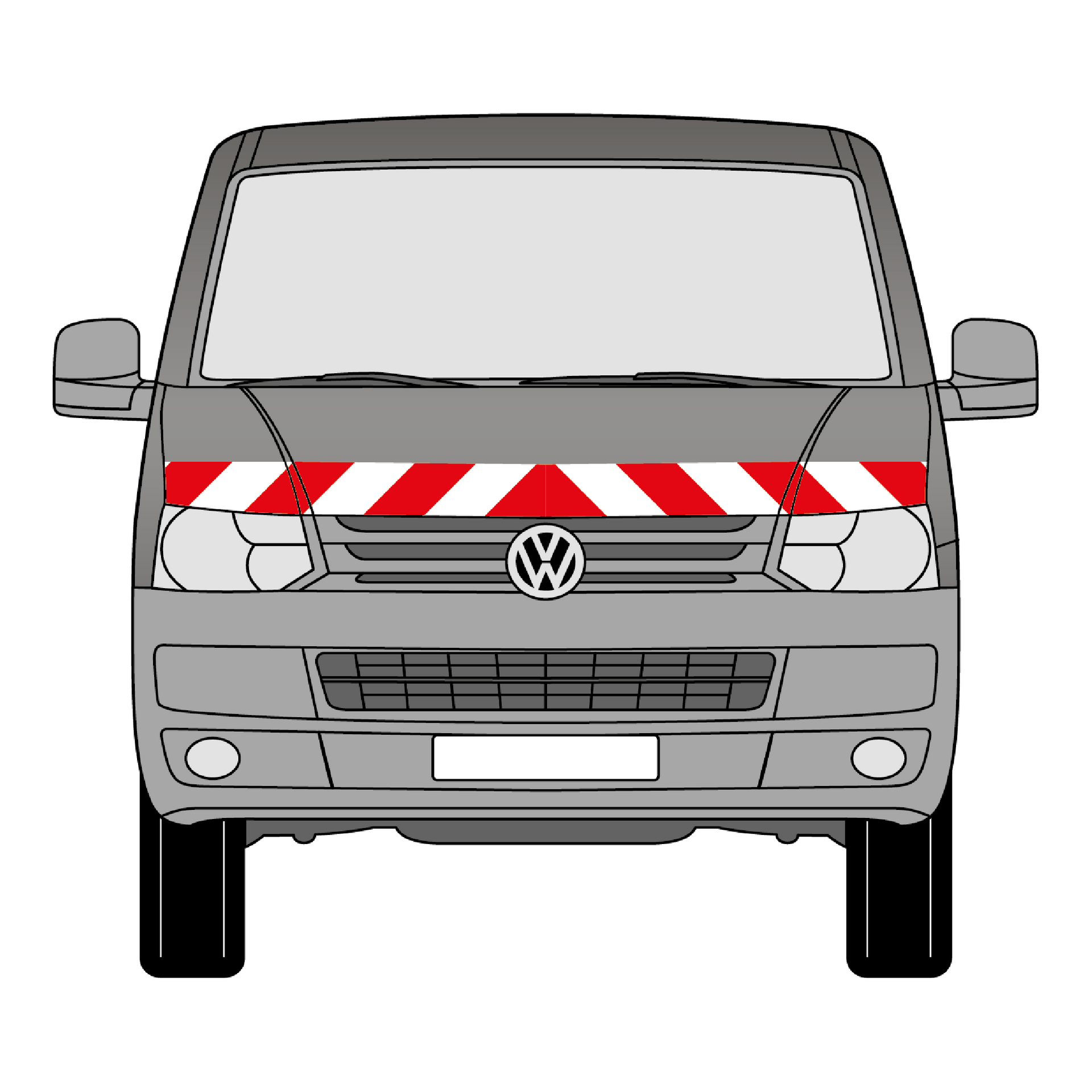 sackmarkise vw t5 Warnmarkierungssatz - VW T5 2009