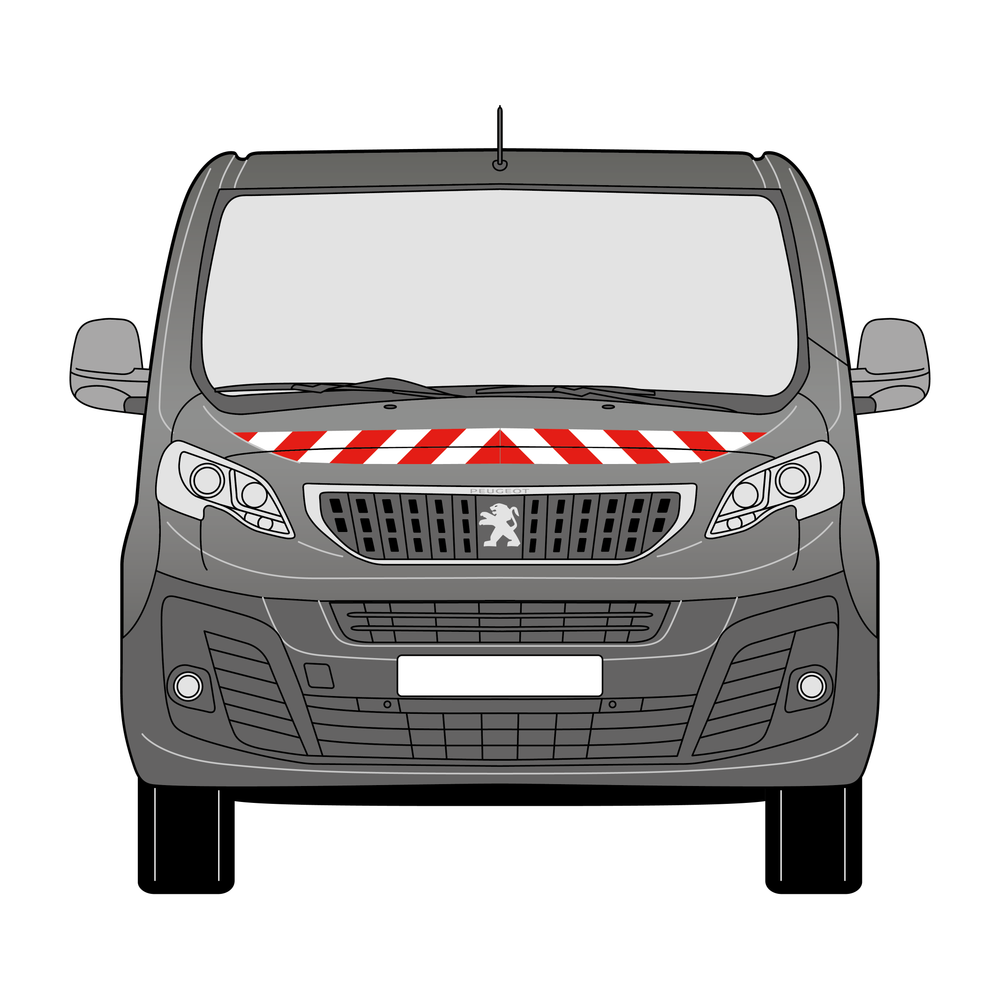 Warnmarkierungssatz - Peugeot Expert ab 2016-2024 m. Heckklappe
