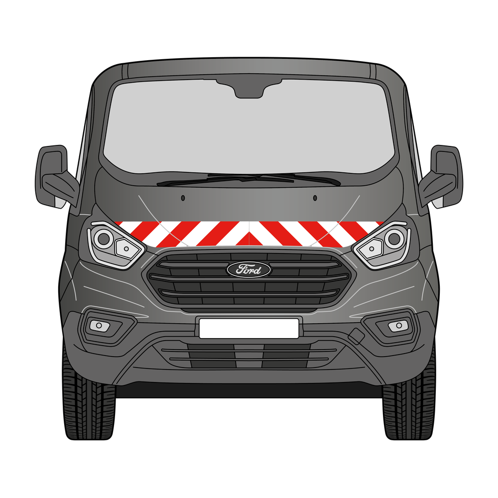 Warnmarkierungssatz - Ford Transit ab 2018 m. Hecktüre