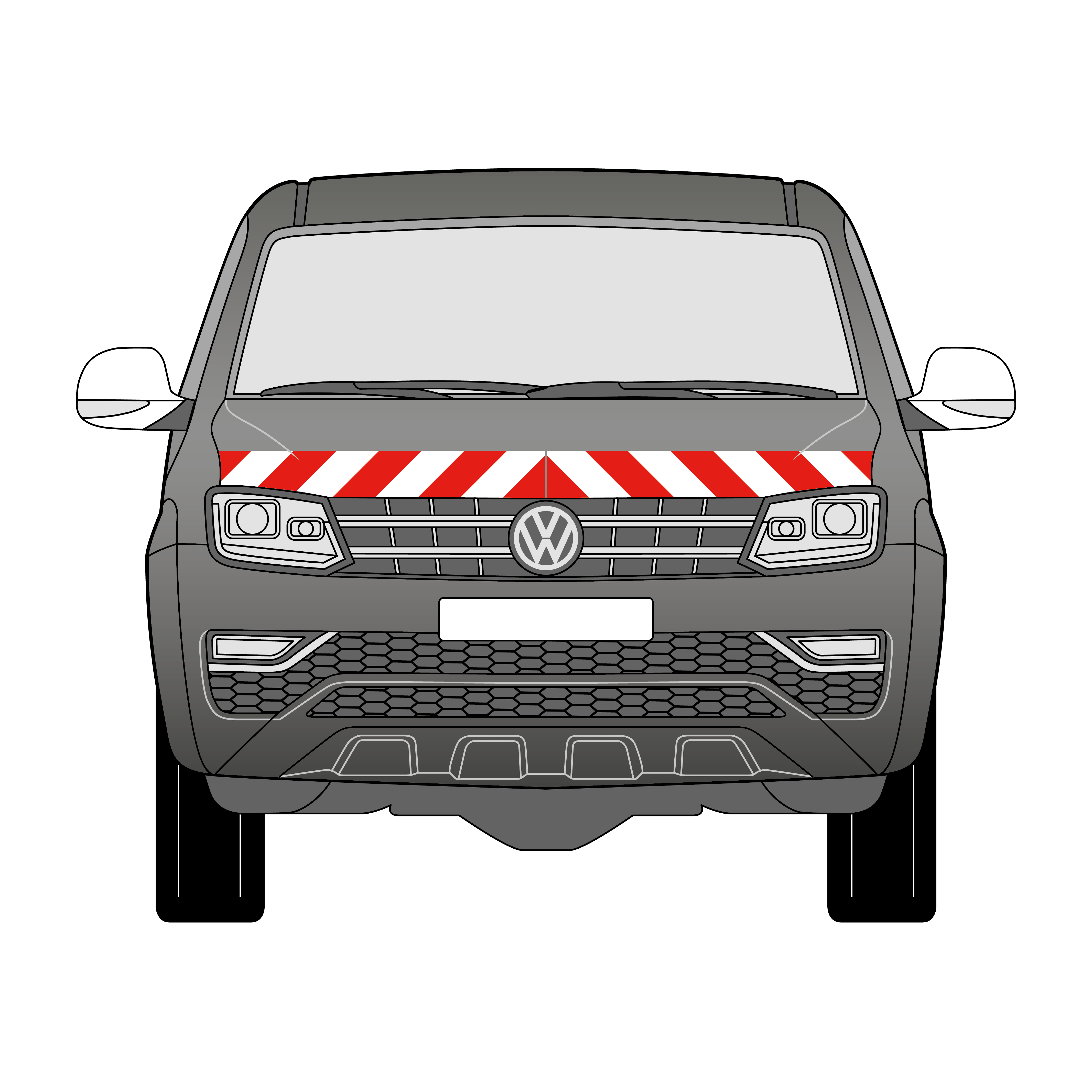 Warnmarkierungssatz - VW Amarok ab 2017