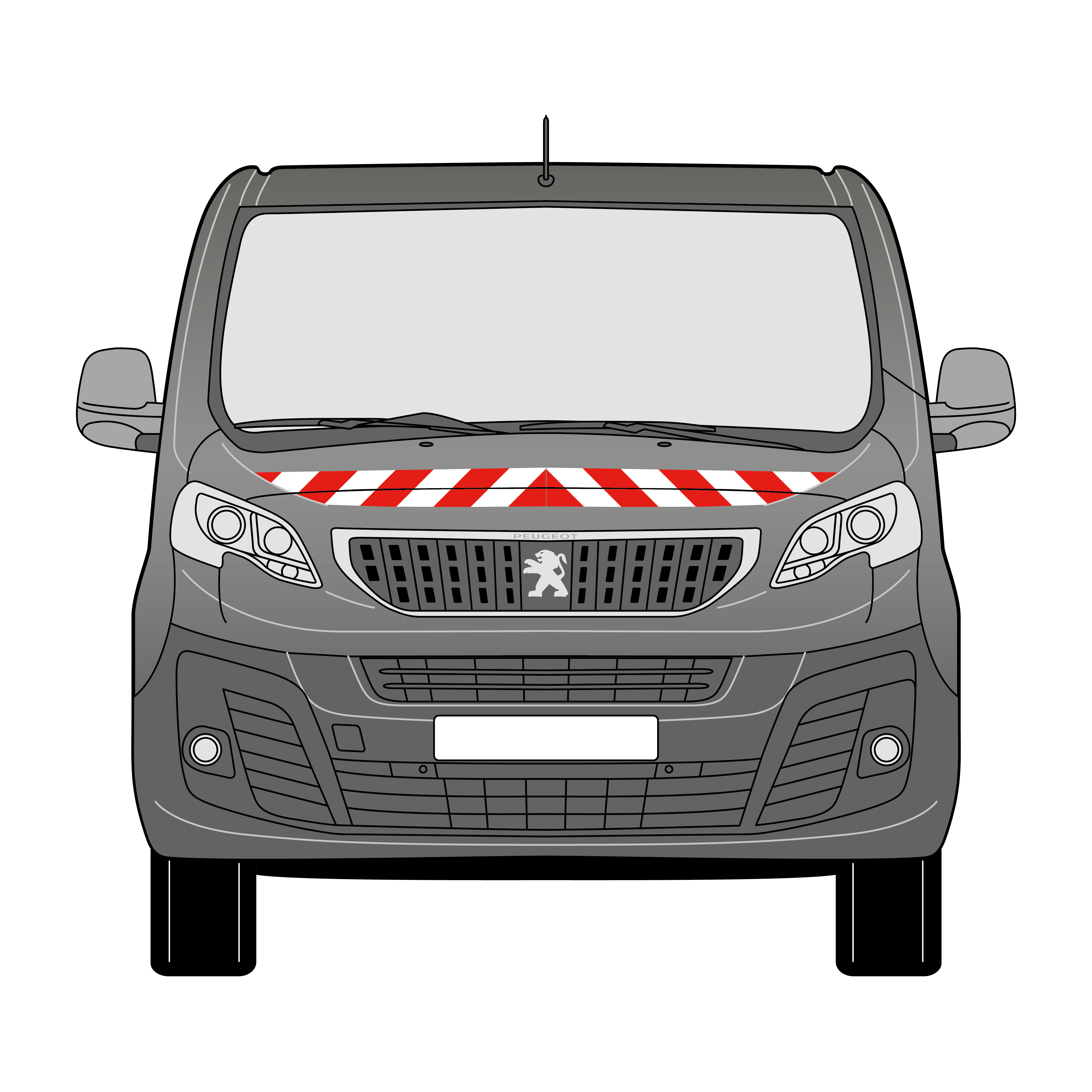 Warnmarkierungssatz - Peugeot Expert ab 2016-2024