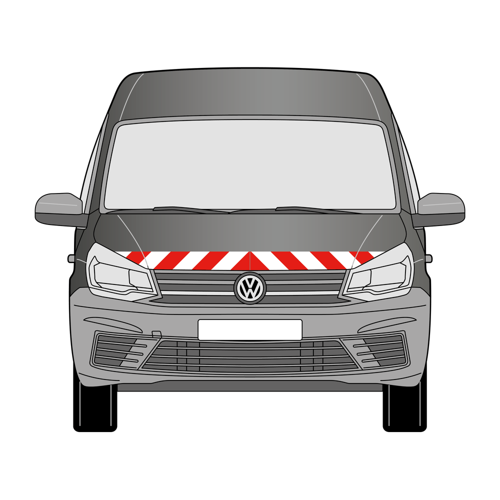 Warnmarkierungssatz - VW Caddy IV Maxi 2015-2020 Heckklappe