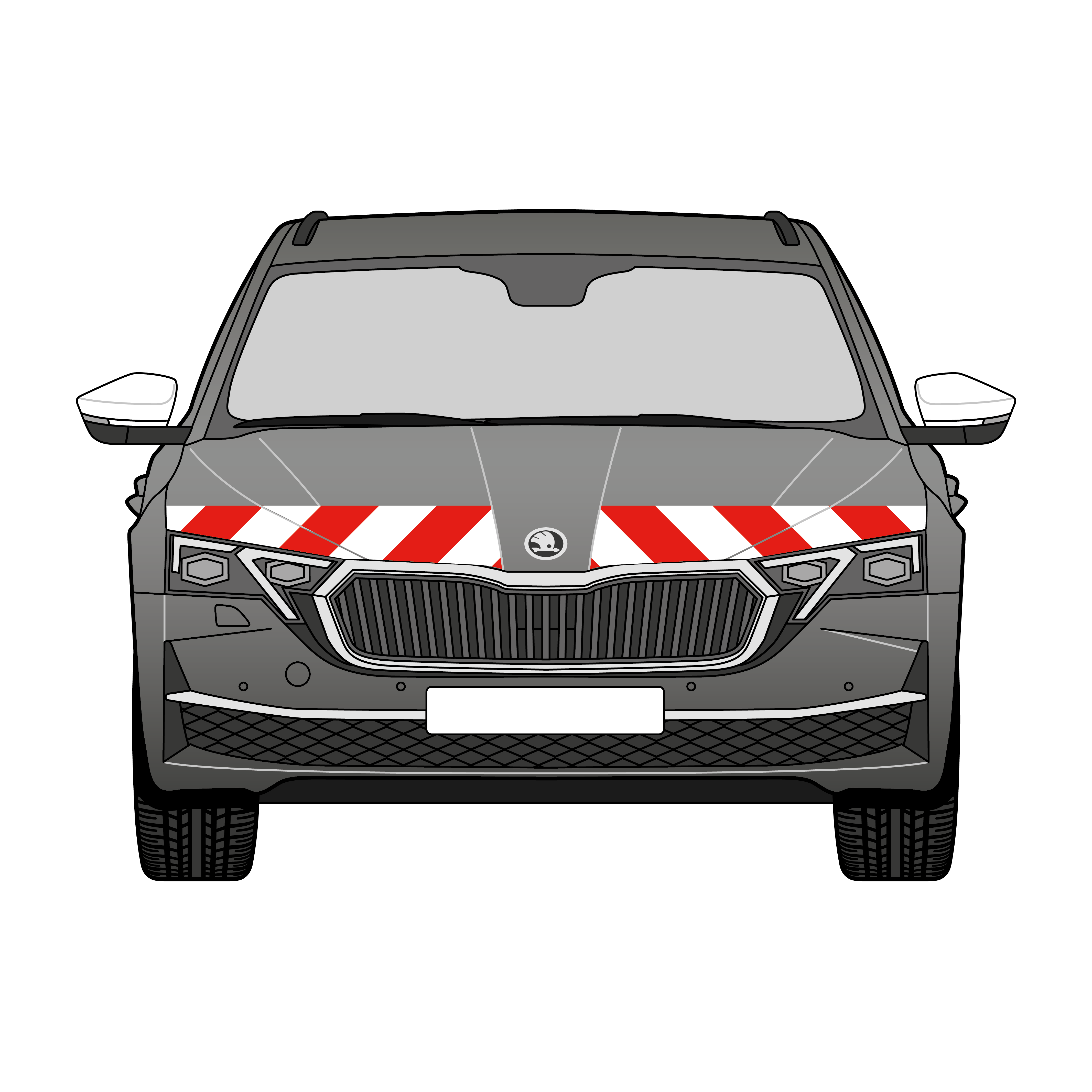 Warnmarkierungssatz - Skoda Octavia Kombi ab 2026