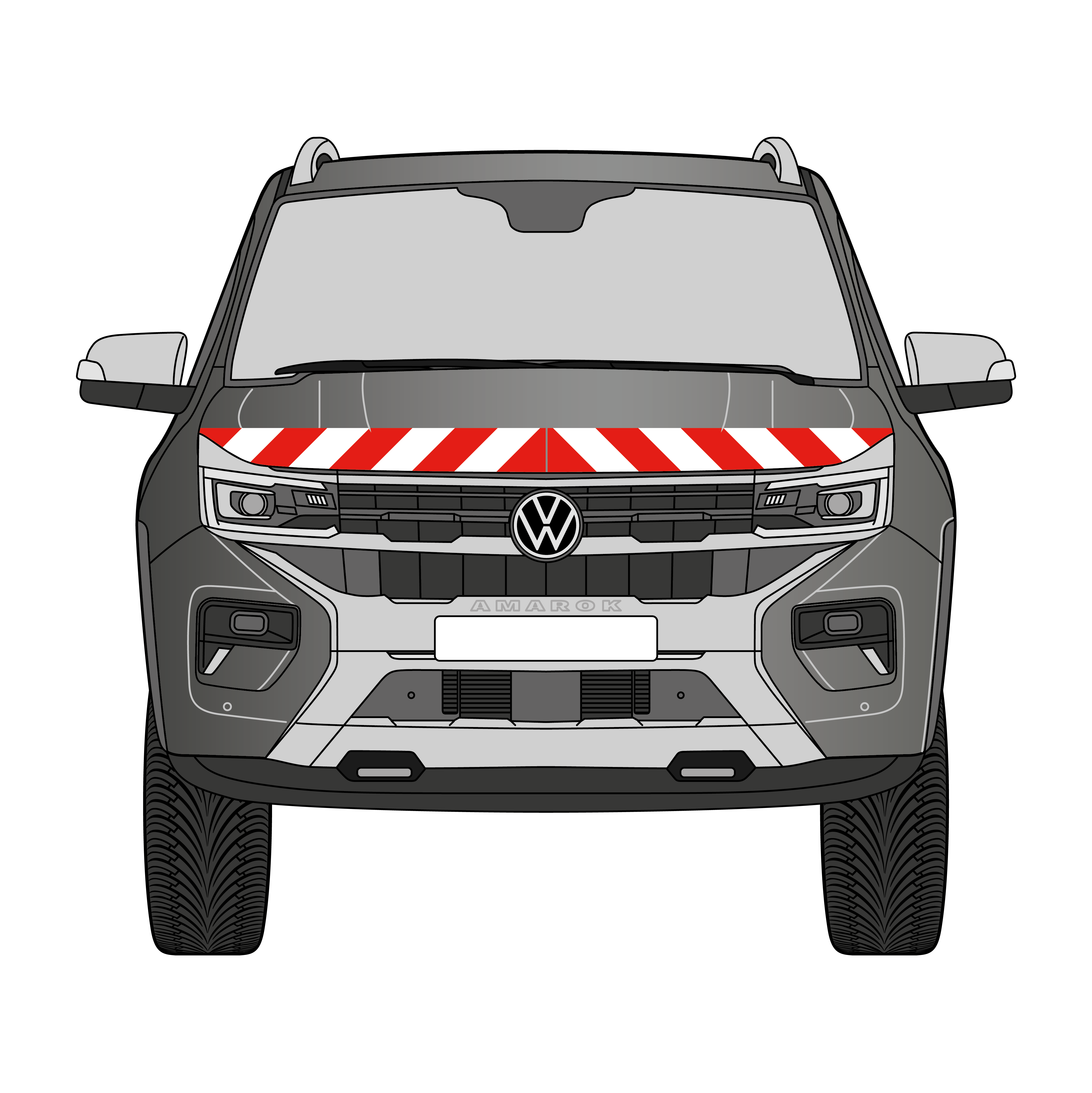 Warnmarkierungssatz - VW Amarok ab 2023