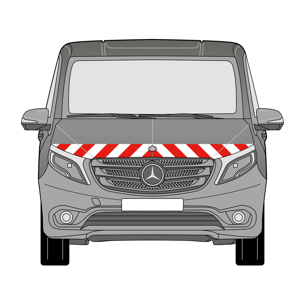 Warnmarkierungssatz - MB Vito ab 2014 m. Hecktüre