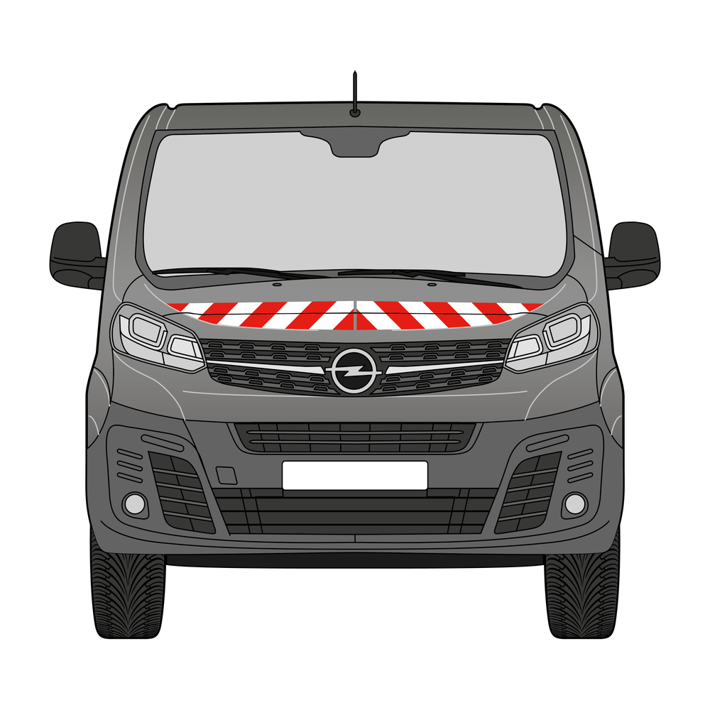 Warnmarkierungssatz - Opel Vivaro 2019-2023 m. Hecktüre