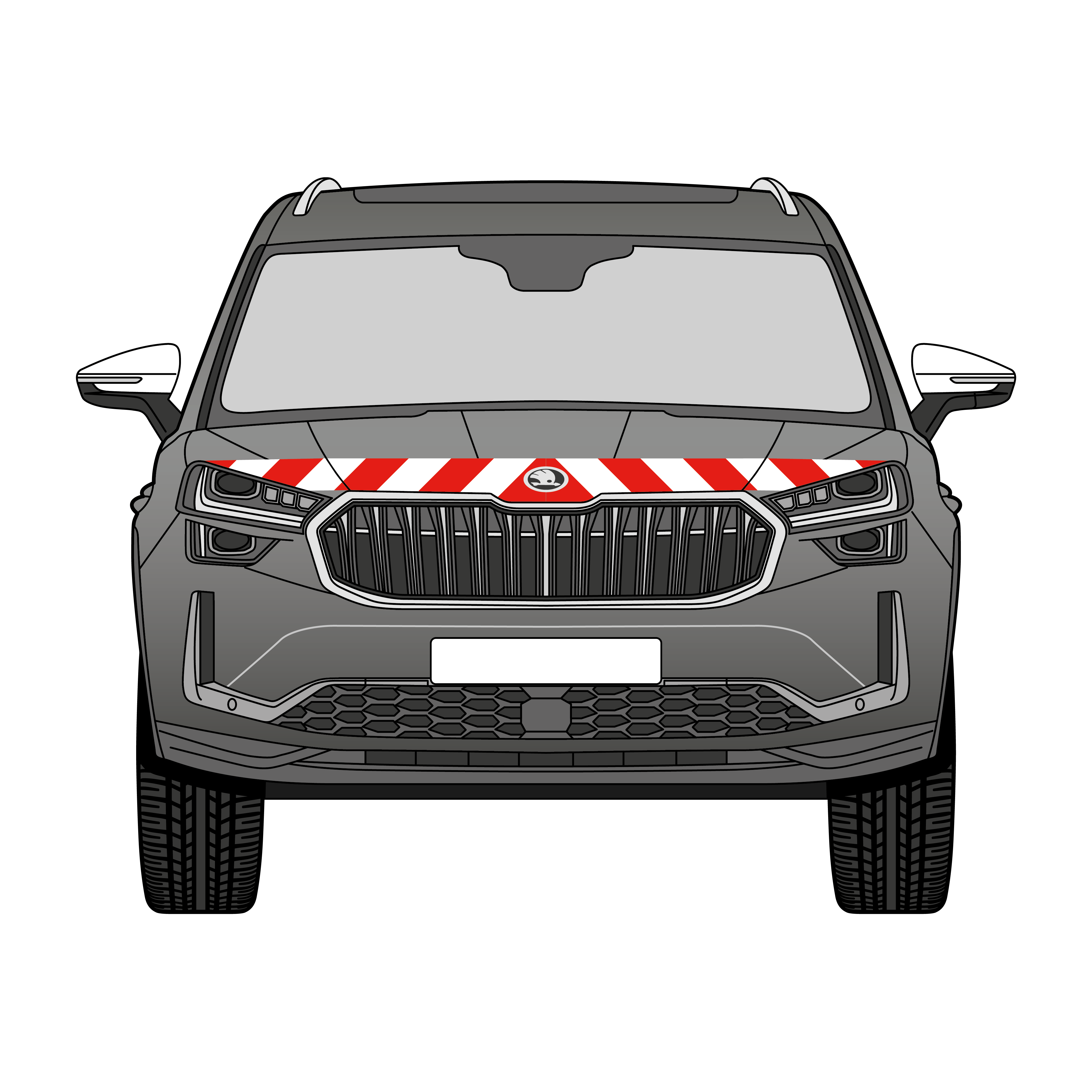 Warnmarkierungssatz - Skoda Kodiaq ab 2024