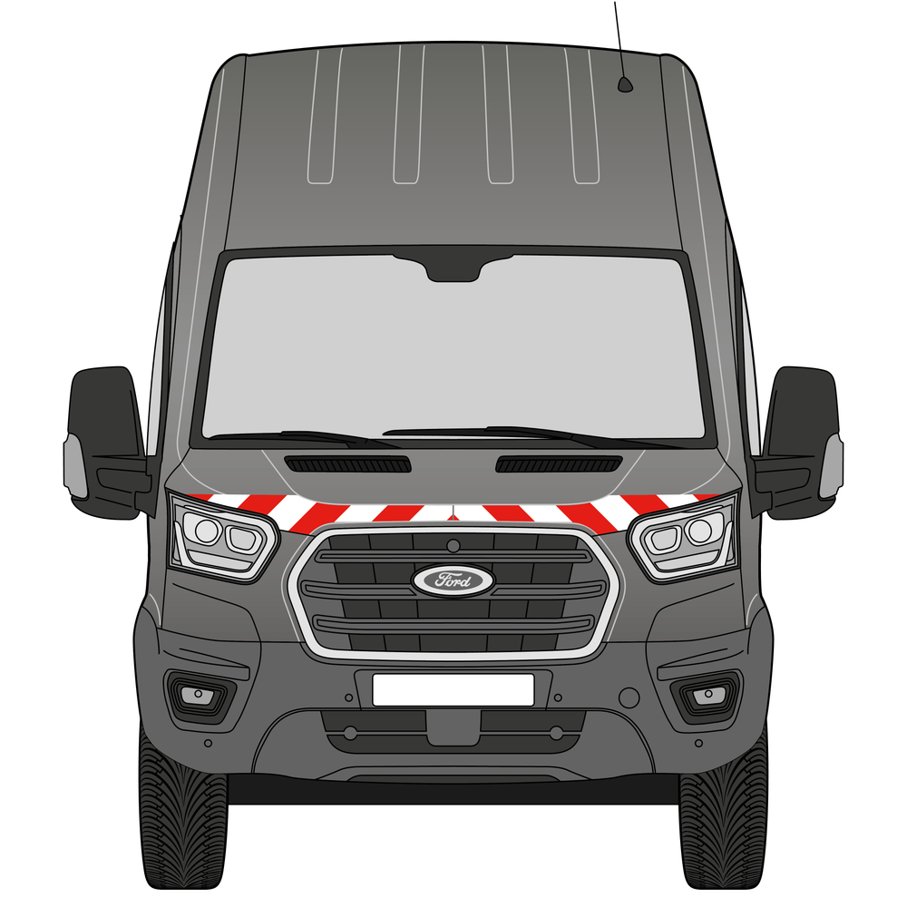 Warnmarkierungssatz - Ford Transit ab 2019 Hecktüre