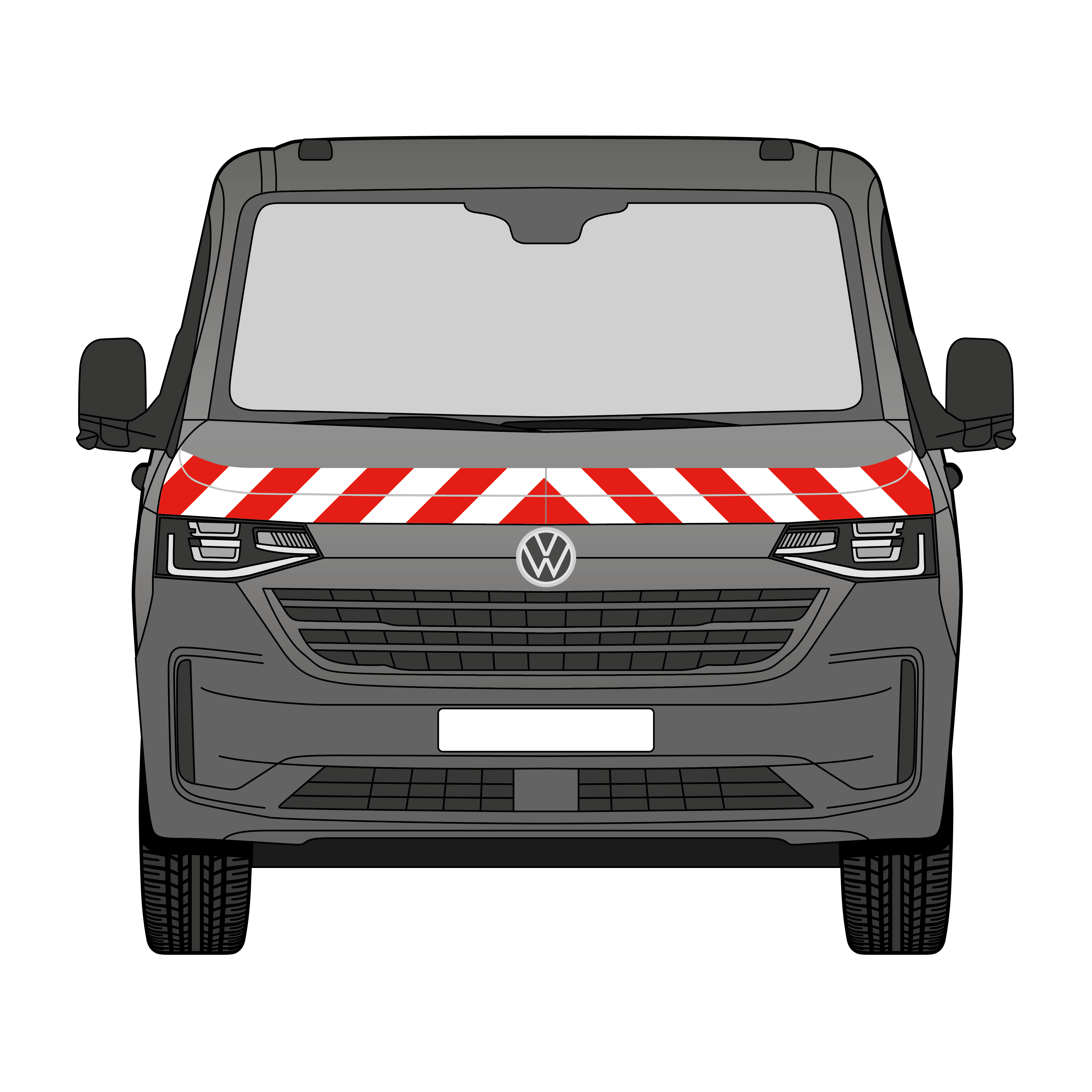 Warnmarkierungssatz - VW T7 ab 2024 Hecktüre