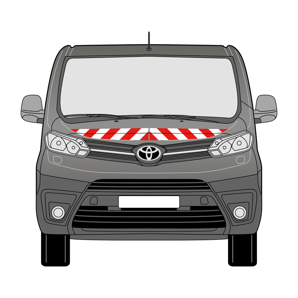 Warnmarkierungssatz - Toyota ProAce ab 2016-2024 m. Heckklappe