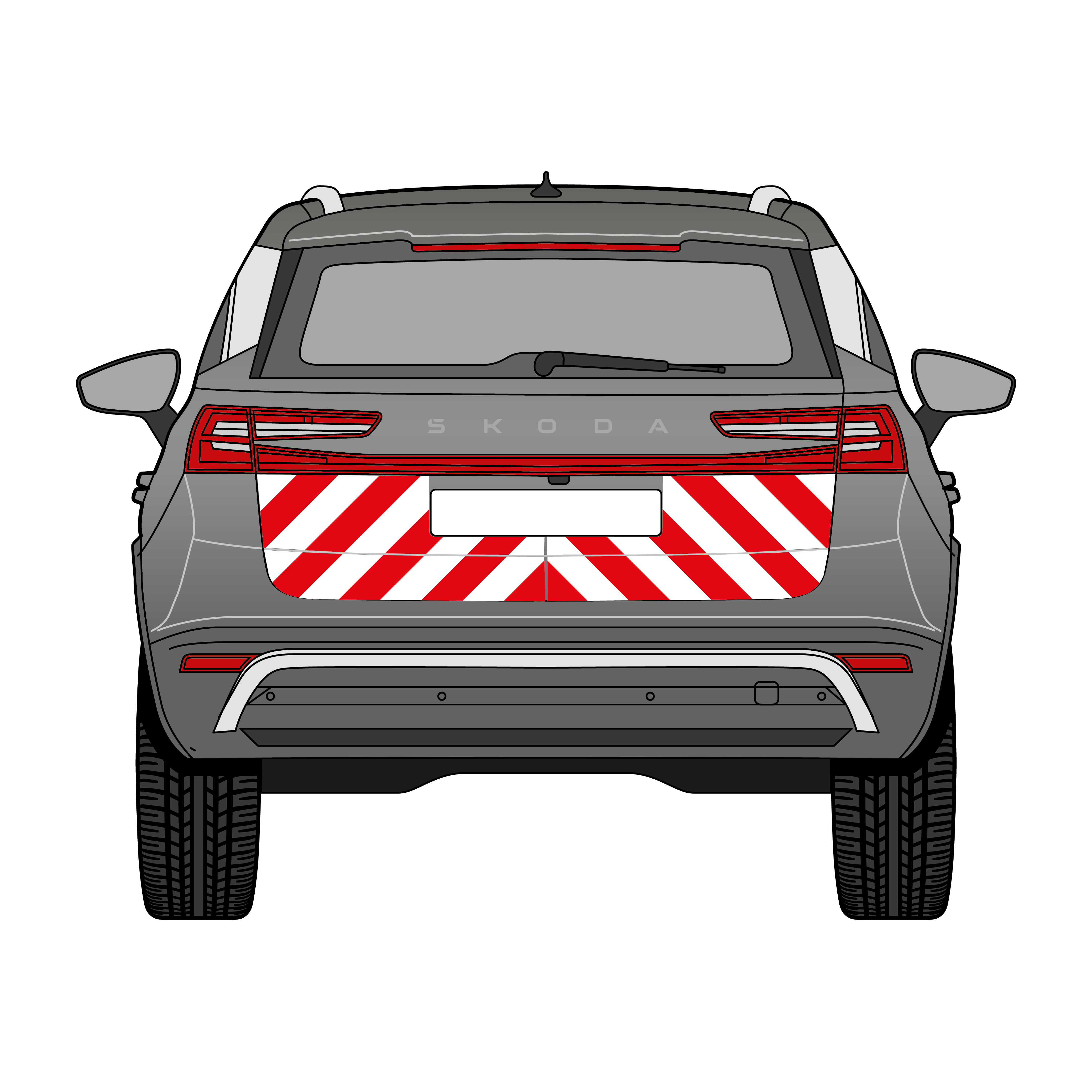 Warnmarkierungssatz - Skoda Kodiaq ab 2024
