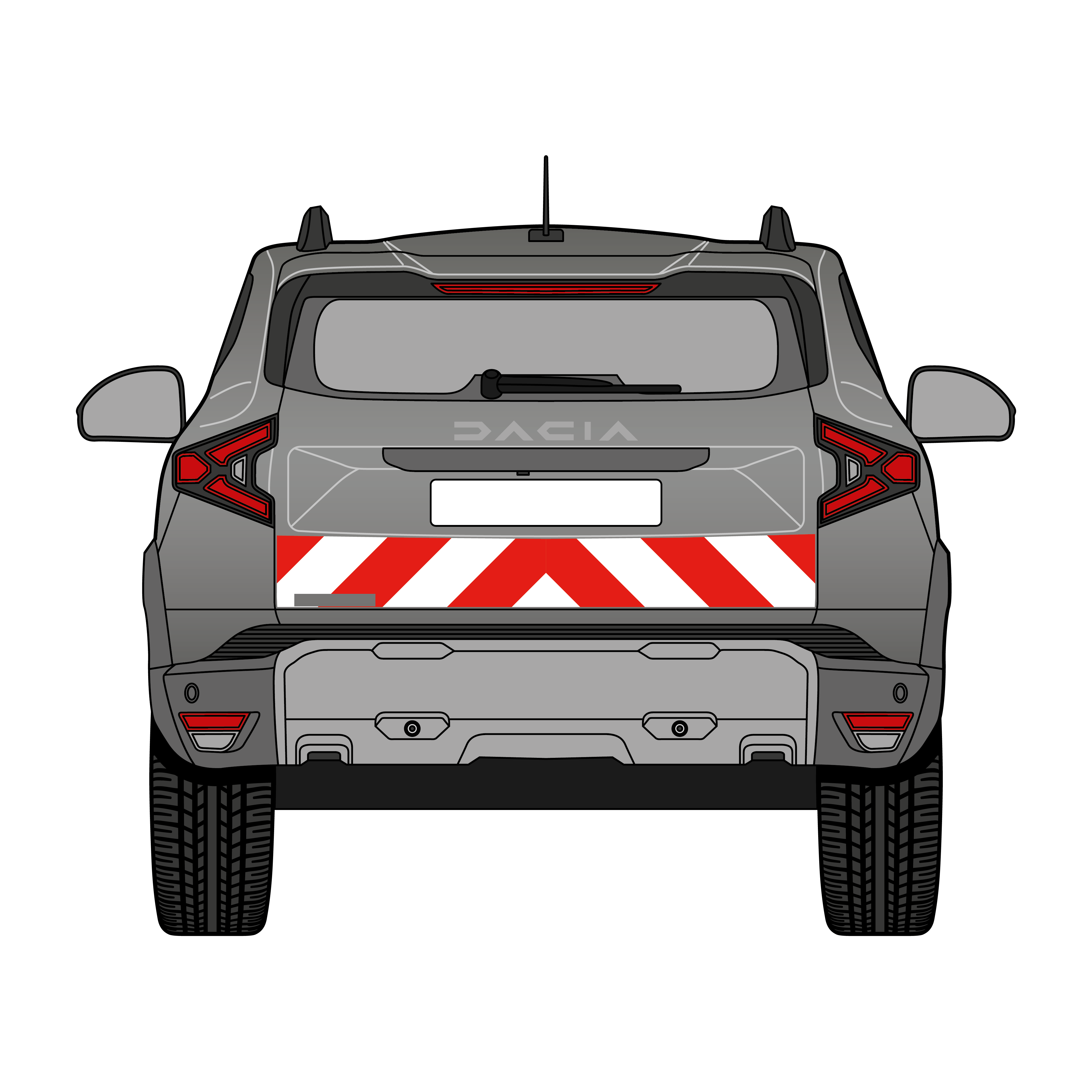 Warnmarkierungssatz - Dacia Duster III ab 2024