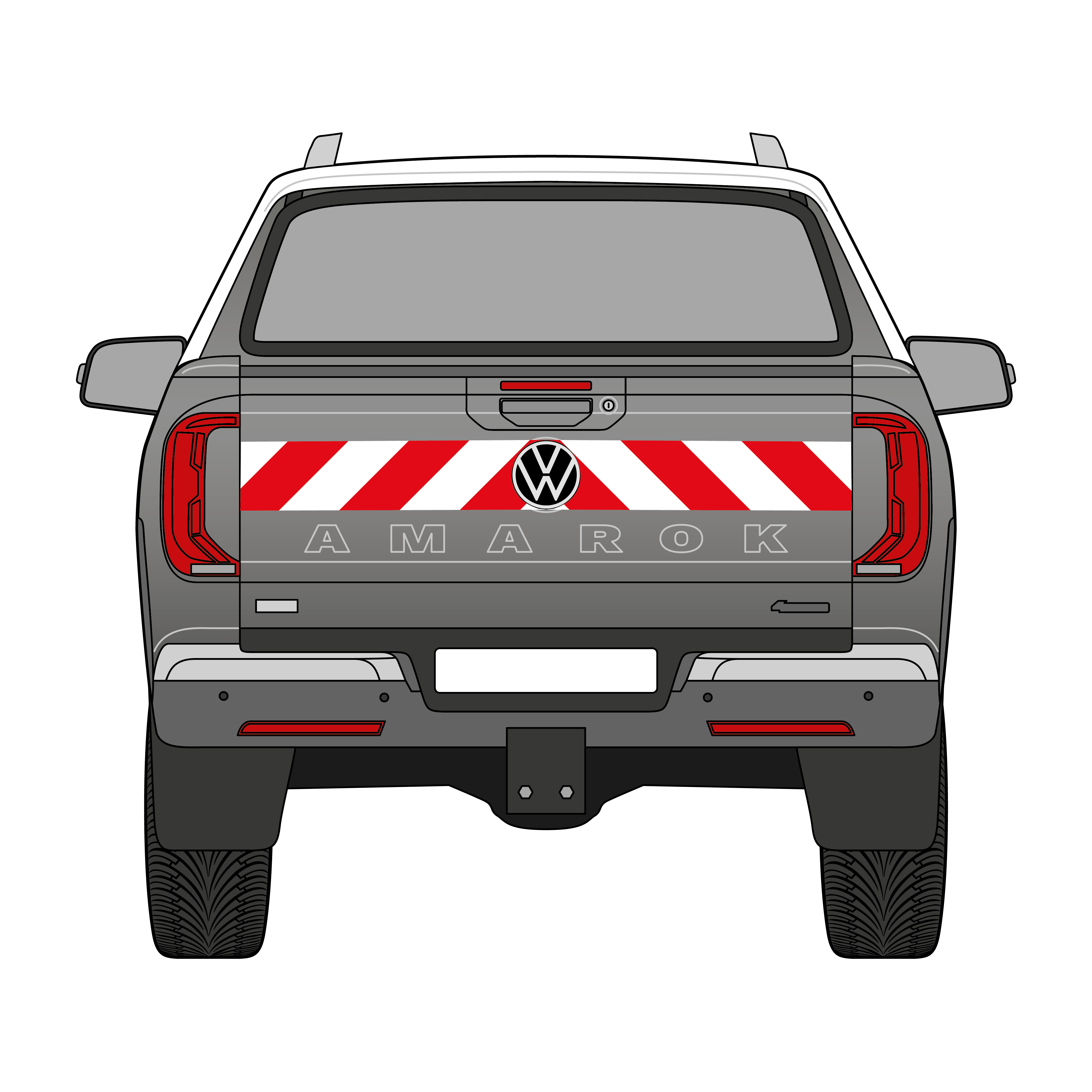 Warnmarkierungssatz - VW Amarok ab 2023