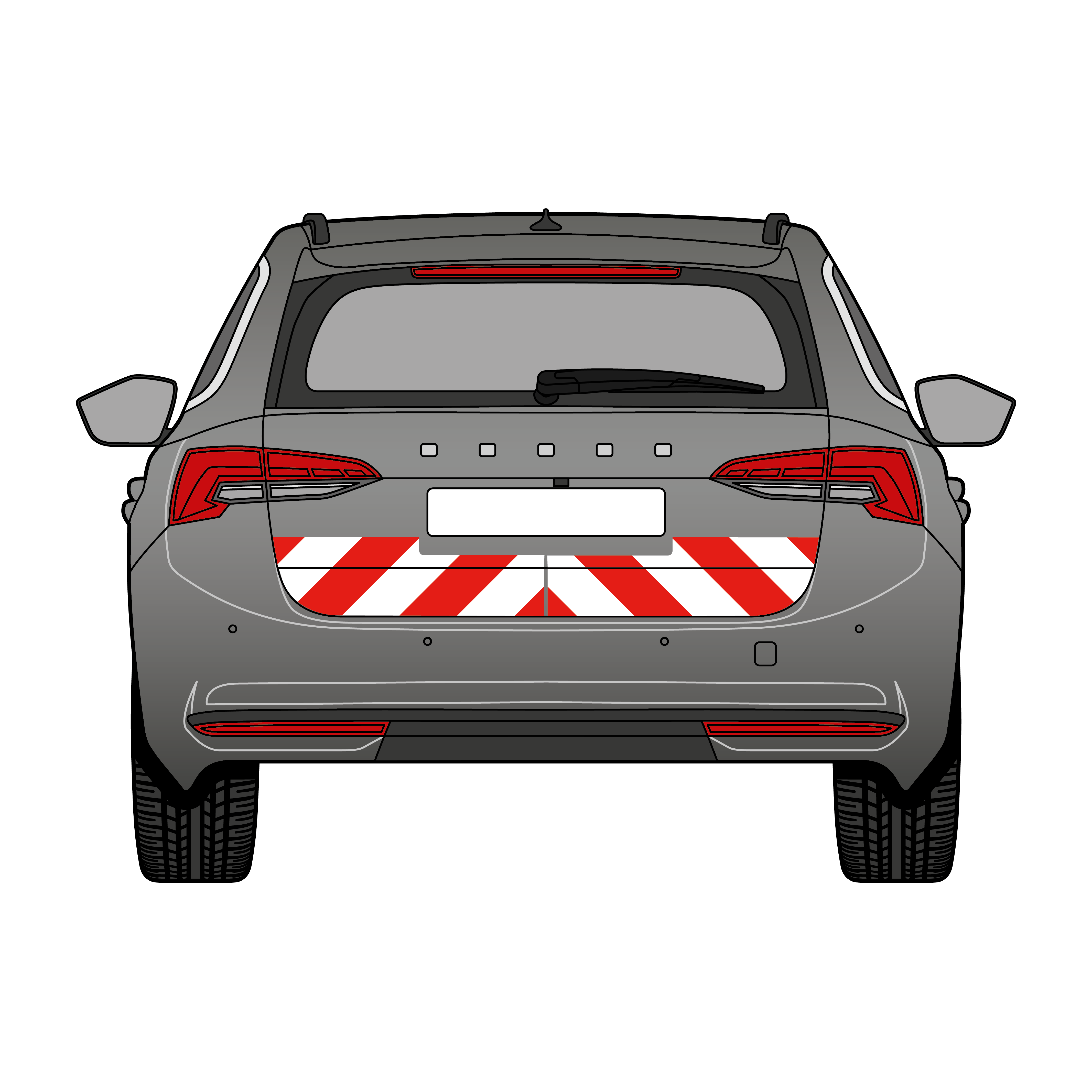 Warnmarkierungssatz - Skoda Octavia Kombi ab 2026