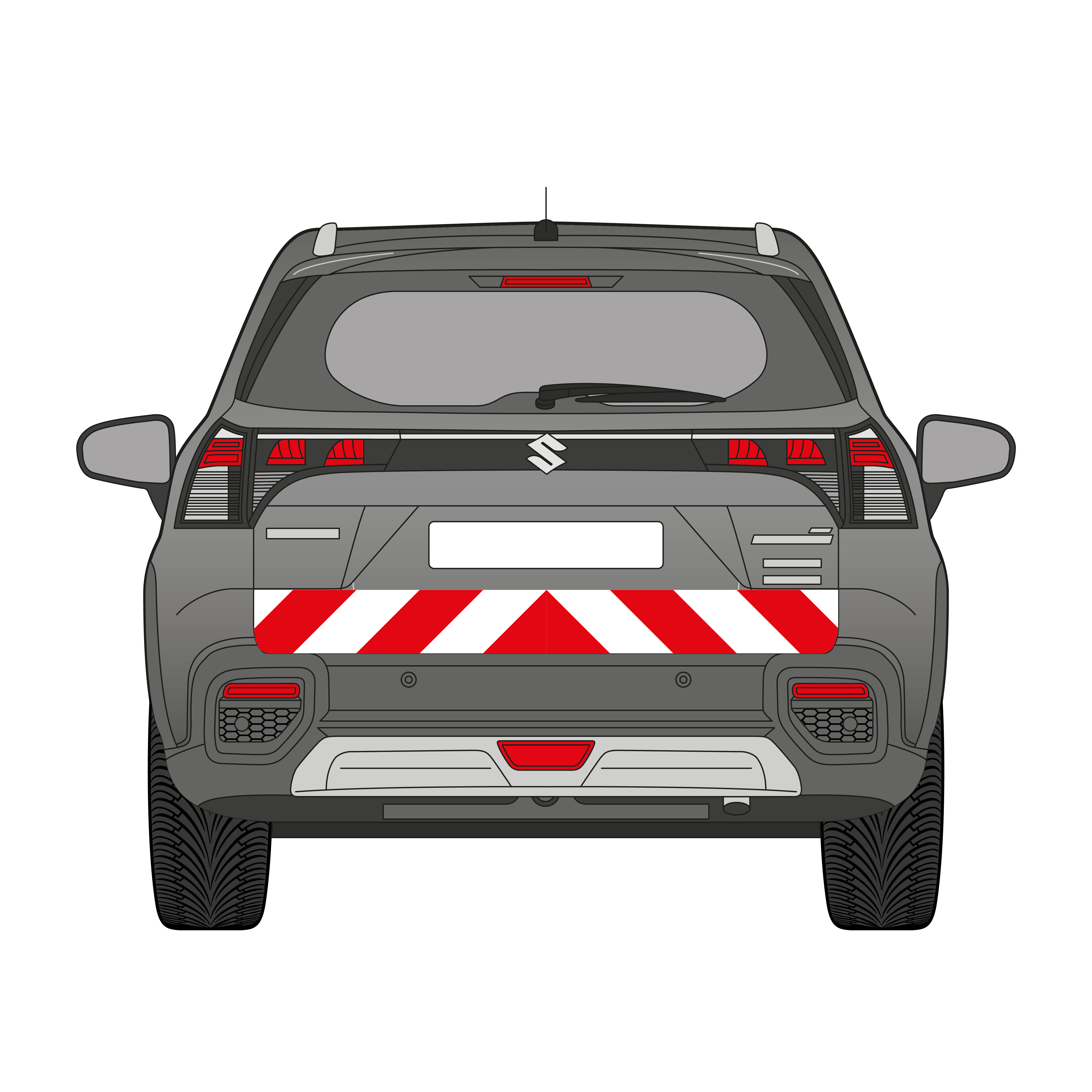 Warnmarkierungssatz - Suzuki S Cross ab 2022