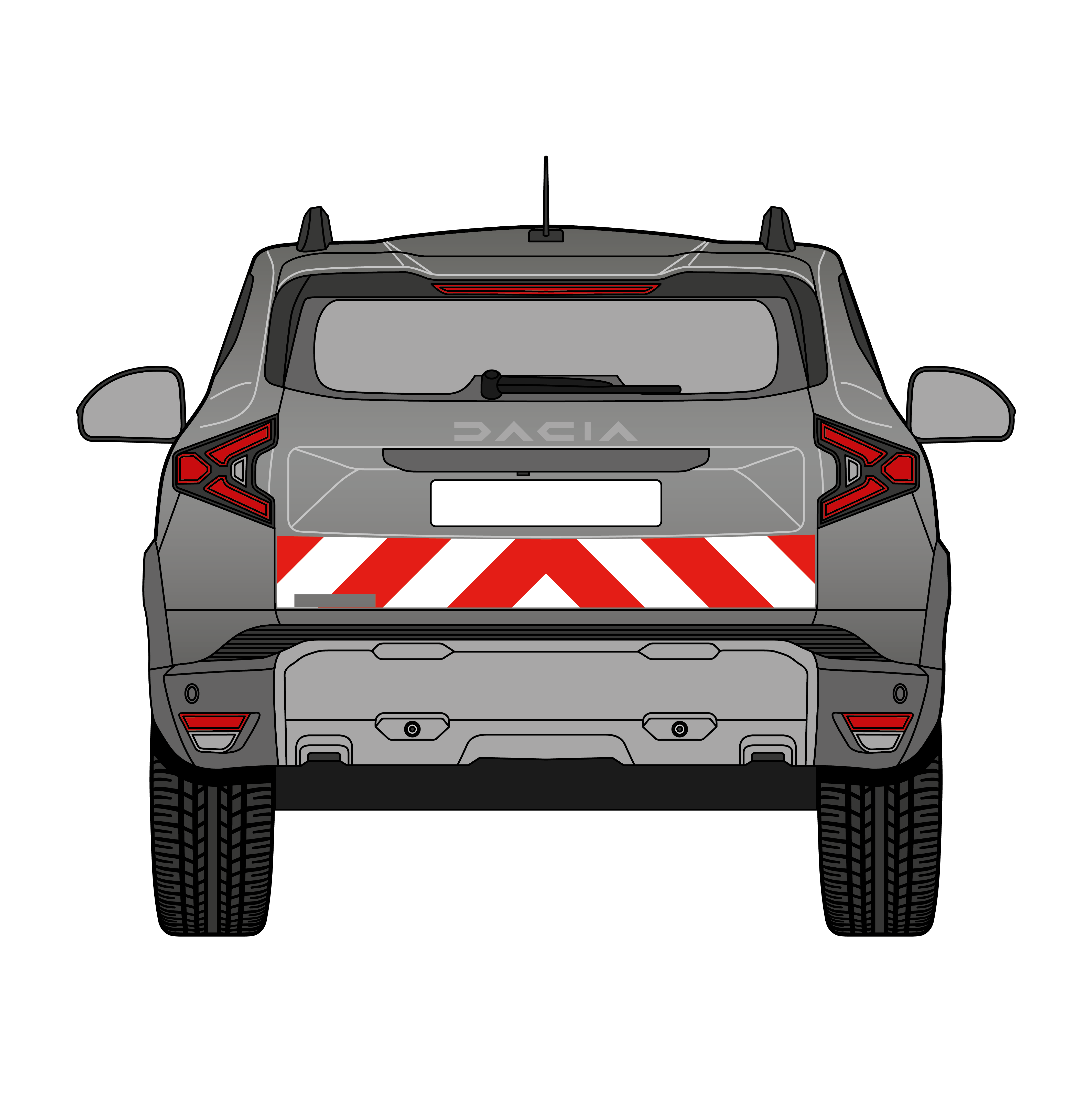 Warnmarkierungssatz - Dacia Duster III ab 2024