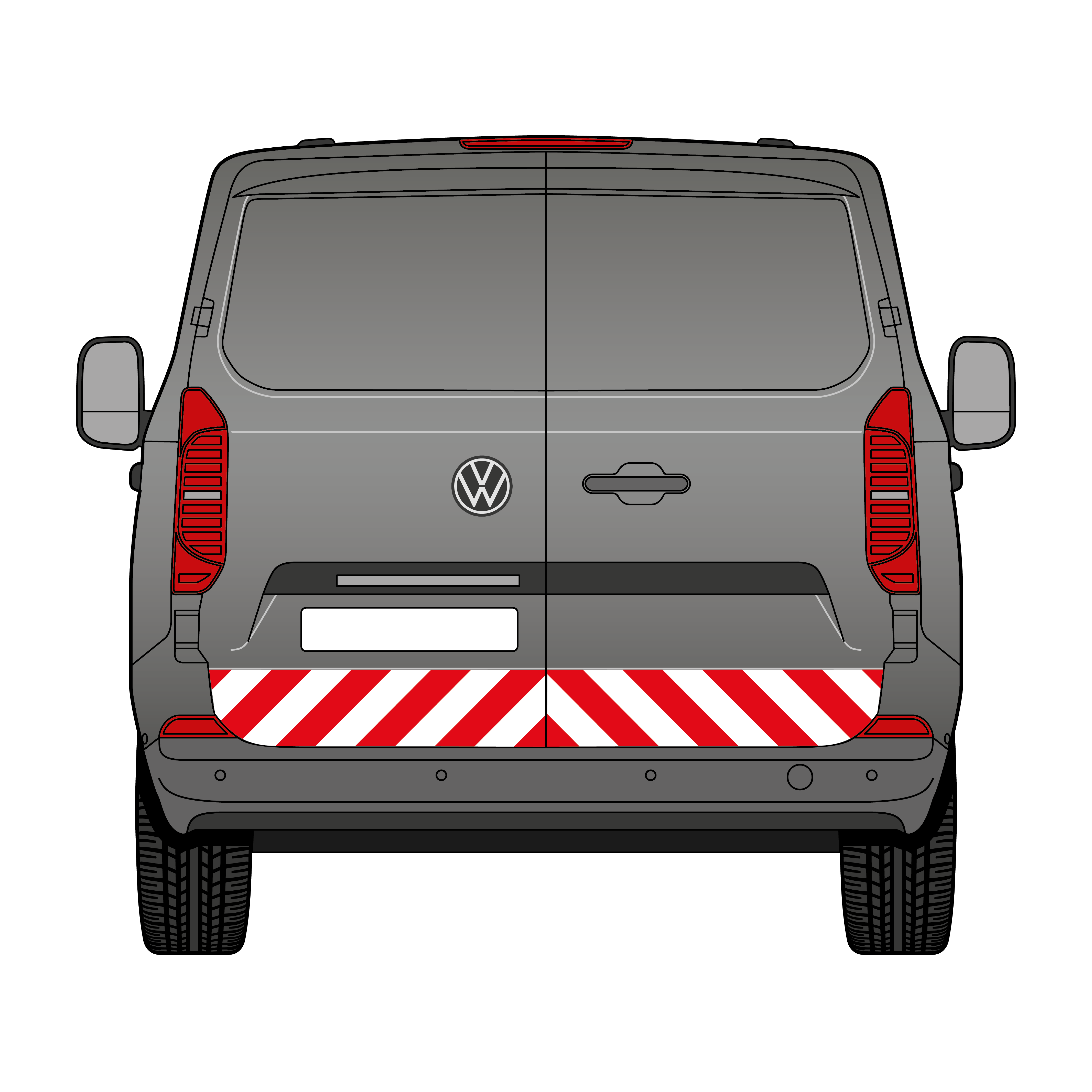 Warnmarkierungssatz - VW T7 ab 2024 Hecktüre
