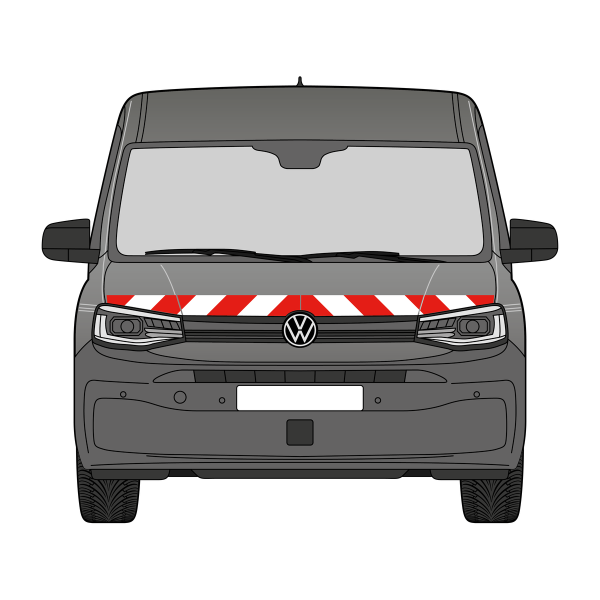 Warnmarkierungssatz - VW Caddy Maxi ab 2020 Hecktüre